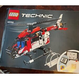 LEGO 42092 TECHNIC Instruction Manual ONLY Rescue Helicopter